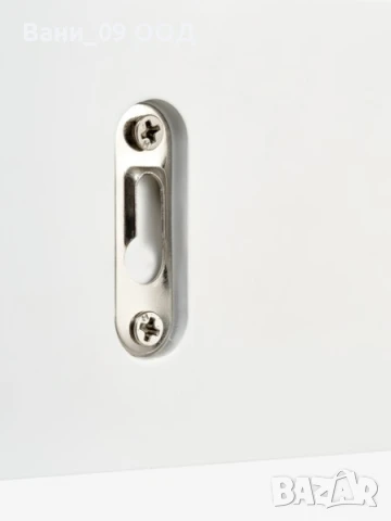 Бяла стенна закачалка от МДФ и стомана, снимка 4 - Закачалки - 51158497