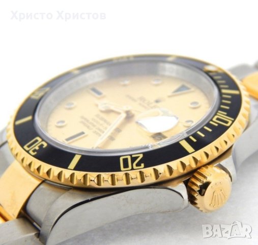 Мъжки часовник Rolex Submariner Two-Tone  Champagne Diamond 16613T, снимка 8 - Мъжки - 41978192