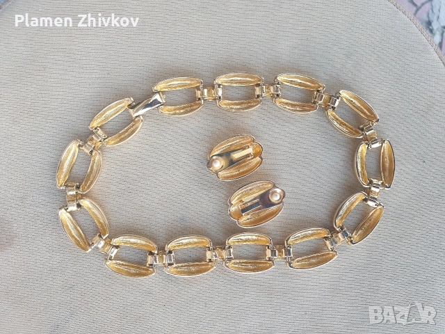 колие с обеци , снимка 2 - Бижутерийни комплекти - 53798738