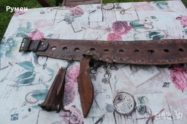 Силях (хайдушки колан), снимка 7 - Антикварни и старинни предмети - 49823453