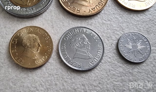 Монети. Уругвай . Уругвайско песо. 6 бр., снимка 8 - Нумизматика и бонистика - 42457729