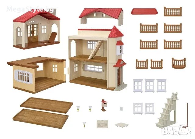 Къща за игра Sylvanian Families - Red Roof, снимка 4 - Конструктори - 56294646