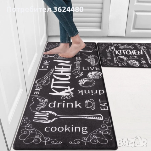 Водоустойчива Пътека за Кухня от 2 Части 4572, снимка 6 - Пътеки - 52471692