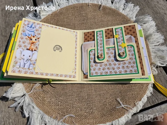 Сафари албумче за бебе, снимка 8 - Рамки за снимки и картини - 56232419