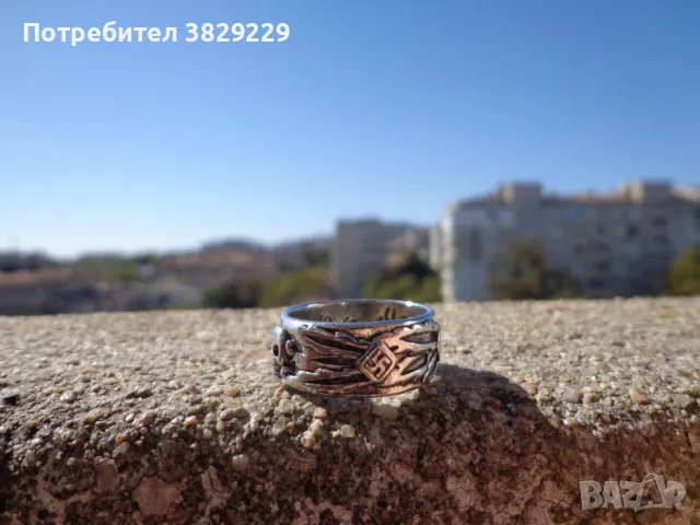 Пръстен SS-Ehrenring Колекционерски Втора световна война WW2, снимка 5 - Пръстени - 48321208
