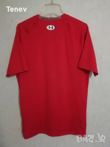 Under Armour HeatGear Compression нова оригинална мъжка тениска фланелка размер XL червена, снимка 2 - Тениски - 49498719