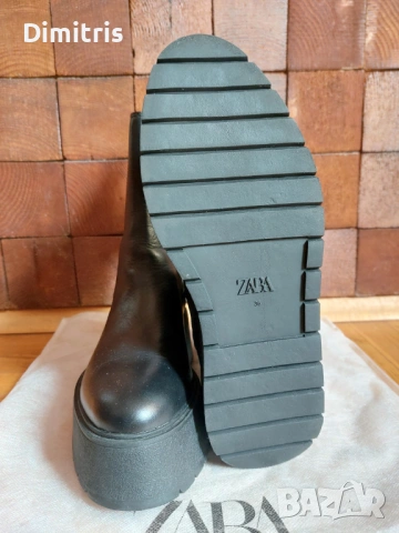 Дамски кожени боти, снимка 6 - Дамски боти - 53403193