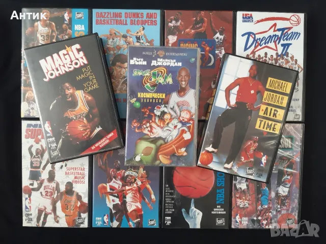  Колекция Видеокасети VHS Баскетбол/Superstars NBA Michael Jordan Космически Забивки/Аir Time , снимка 2 - Други жанрове - 48506019