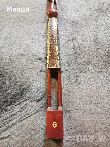 Дървена Африканска фигура, снимка 3 - Статуетки - 49209593