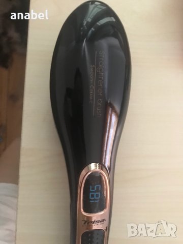 Smooth Ceramic електрическа четка за изправяне на коса на Trisa, снимка 9 - Маши за коса - 41473682