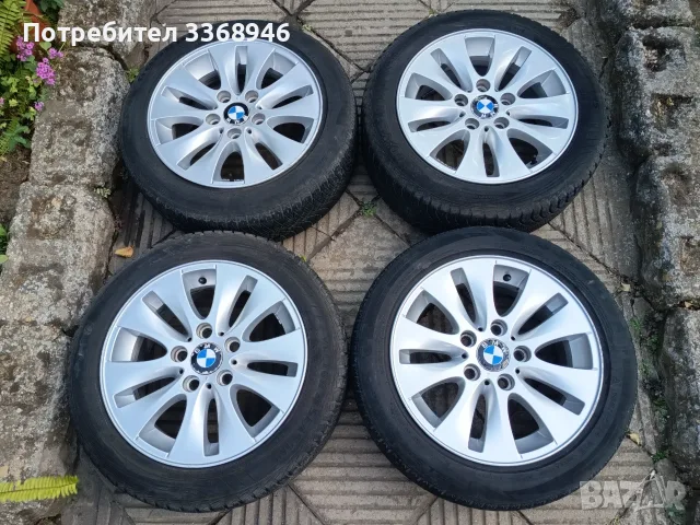Джанти BMW 16" 5X120 със зимни гуми 195/55/16, снимка 2 - Гуми и джанти - 56242452