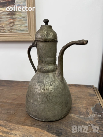 Меден османски ибрик / кана / съд. №7822, снимка 3 - Антикварни и старинни предмети - 53046073