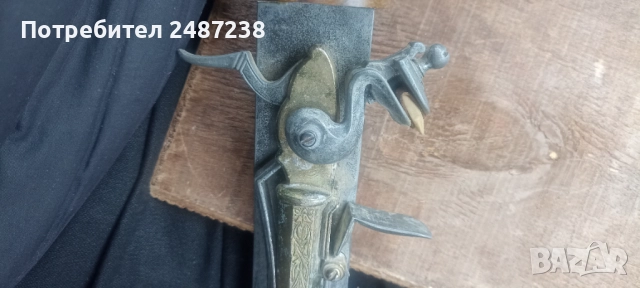 Възстановка хайдушки меч комбиниран с кремъклия, снимка 4 - Ножове - 51954586