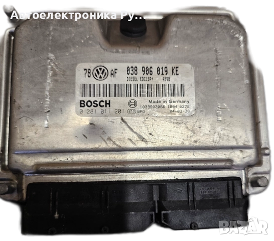 компютър VW VOLKSWAGEN PASSAT 1.9 TDI, 038906019KE, 038 906 019 KE BOSCH, 0281011201, 0 281 011 201