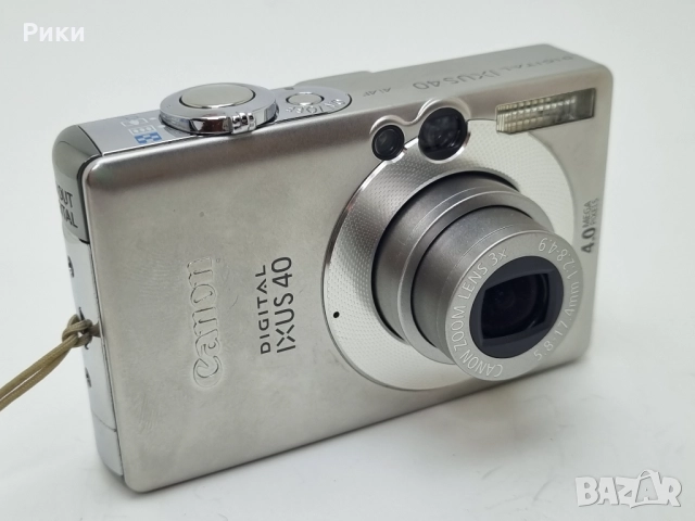 Canon Digital Camera IXUS 40 4.0MP Silver , снимка 5 - Фотоапарати - 52742718