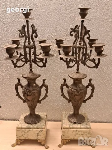 ретро френски свещници петица 19 век