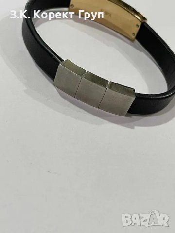 Продавам Кожена Гривна Emporio Armani, снимка 4 - Гривни - 40841529