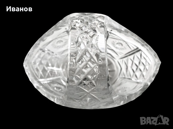 Елегантна Кристална кошничка + Кристална гондола с форма на лодка, снимка 4 - Антикварни и старинни предмети - 51479833