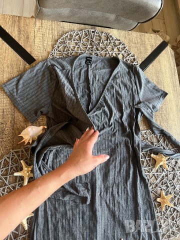 Сива рокля, снимка 6 - Рокли - 41887202