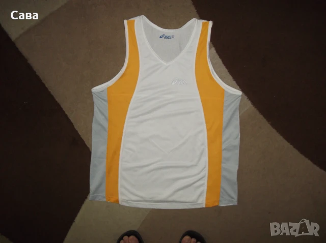 Потници ASICS,BLEND  мъжки,М-Л /червен,оранж,бял/, снимка 10 - Спортни дрехи, екипи - 33834786