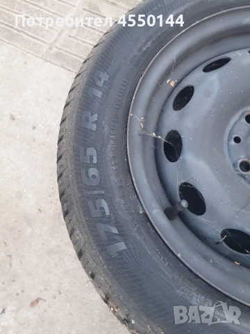 джанти с гуми 4х100 14 цола, снимка 2 - Гуми и джанти - 51909072