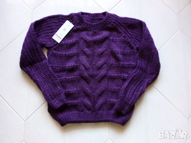Дамски изчистен пуловер в 6 цвятя, снимка 4 - Блузи с дълъг ръкав и пуловери - 34760359