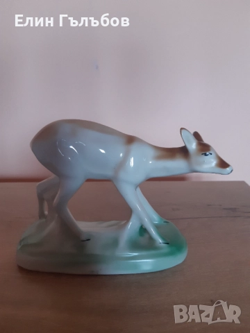 Порцеланова статуетка на сърничка ретро, Бг производство, снимка 6 - Антикварни и старинни предмети - 51963511