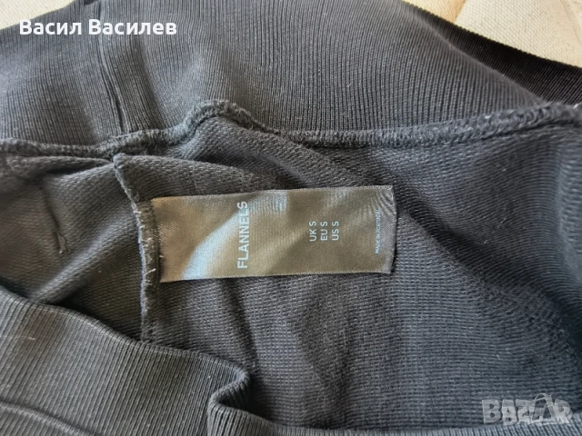 Черен суичър FLANNELS - S размер, снимка 4 - Суичъри - 51934327