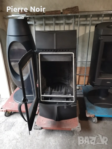 Френска чугунена печка / камина на дърва Invicta 14kW, снимка 12 - Камини - 27395795