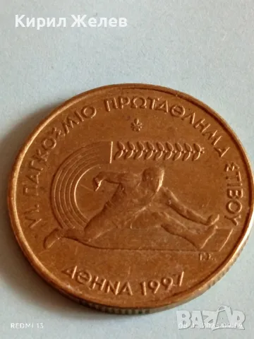 Монета 100 драхми 1998г. Гърция VI Световно първенство по лека атлетика 29461, снимка 5 - Нумизматика и бонистика - 49806100