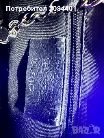 Дамска черна чанта през рамо от естествена кожа, снимка 7 - Чанти - 40421687