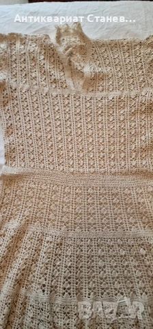 Ръчно плетена рокля на една кука УНИКАТ, снимка 5 - Рокли - 51330715