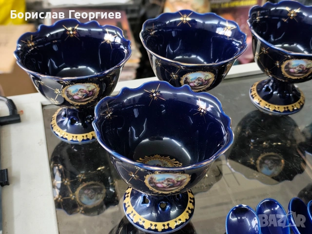 Порцеланови купички за десерт Bavaria Kobalt, снимка 2 - Сервизи - 53259321
