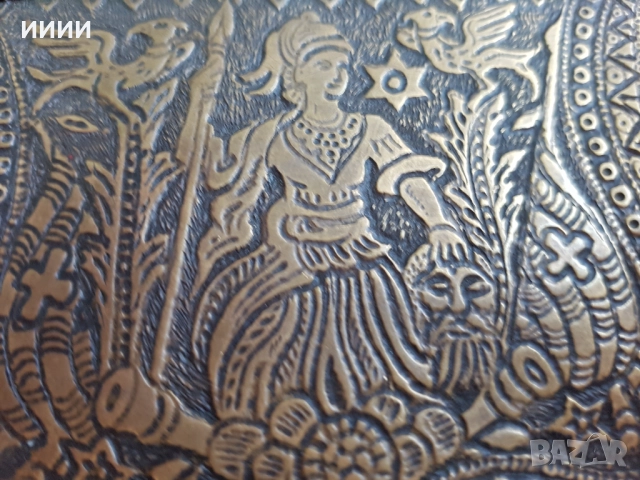 Фишекчийница Фишеклък барутница със сцена