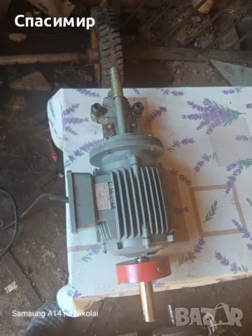 Ел двигател с хидравлична помпа 1,1kw на 1400об, снимка 2 - Електродвигатели - 47339485