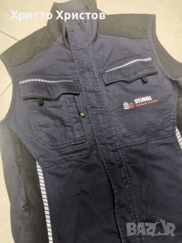 Мъжки работен елек LEIB WACHTER Размер L, снимка 2 - Якета - 53340052