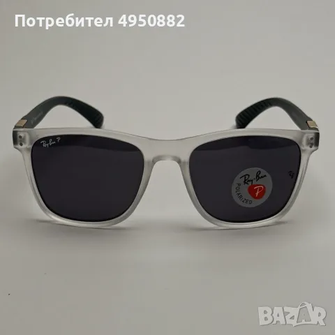 Ray Ban Wayfarer поляризирани слънчеви очила унисекс черно бяло UV400, снимка 4 - Слънчеви и диоптрични очила - 56160978
