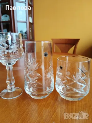 Кристални чаши , снимка 4 - Чаши - 48973075