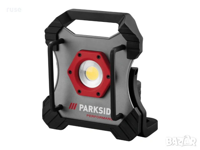 НОВ! Акумулаторен LED прожектор 75W 10000lm Parkside Performance работа с батерия и захранване, снимка 5 - Други инструменти - 53858356