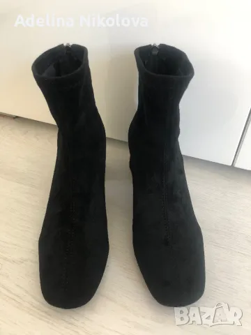 Дамски боти велур, снимка 5 - Дамски боти - 49697903