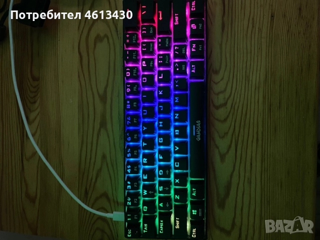 Gamdias Hermes E3 RGB геймърска клавиатура, снимка 3 - Геймърски - 51943236