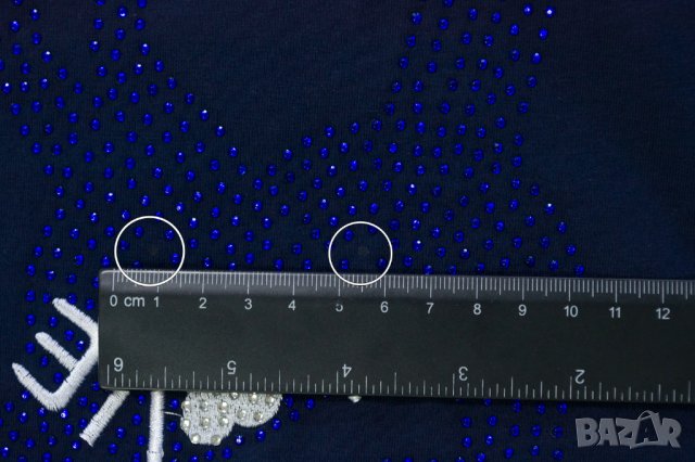Памучен топ в тъмносиньо Rosalita Mc Gee - L, снимка 4 - Корсети, бюстиета, топове - 42647354