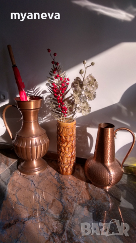 Тежка, масивна, керамична ваза от Германия. , снимка 9 - Вази - 44589131