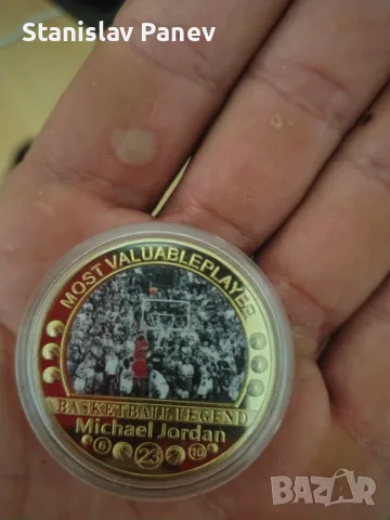 Колекционерска монета на Майкъл Джордан , снимка 3 - Нумизматика и бонистика - 56166772