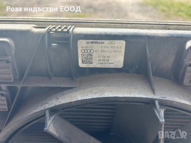 Радиатори пачка с вентилатори AUDI Q7 4m, снимка 3 - Части - 53831594