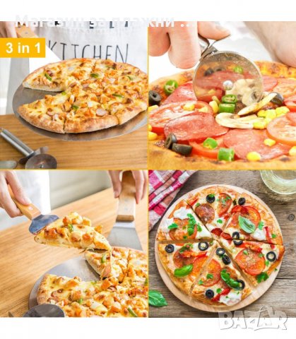 ЛОПАТКА ЗА ПИЦА С ДЪРВЕНА ДРЪЖКА - код 3016, снимка 3 - Прибори за хранене, готвене и сервиране - 34139081