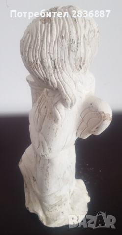 Много стара английска статуетка на ангел, снимка 7 - Статуетки - 36362088