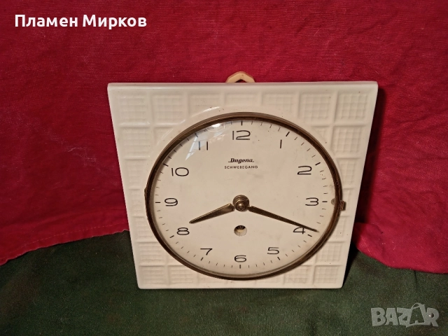 Германски стенен часовник Dugena, снимка 2 - Стенни часовници - 52129660