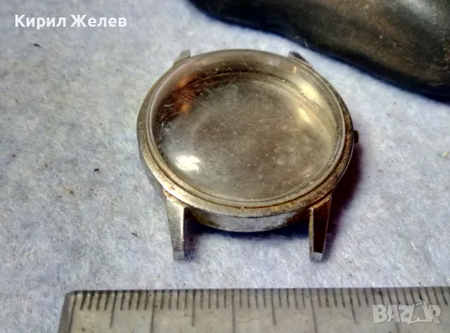 КОРПУС КАСА със СТЪКЛО и КАПАК от СТАР РЪЧЕН ЧАСОВНИК За ЧАСТИ РЕМОНТ КОЛЕКЦИЯ 49664, снимка 4 - Други - 48708117