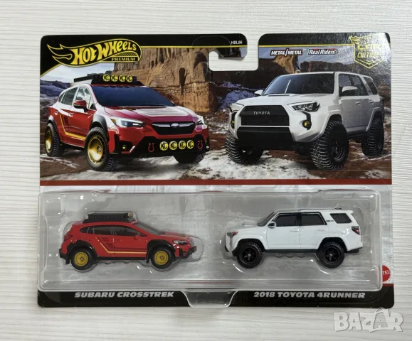 Hot Wheels Premium 2-pack (Subaru Crosstreck, Toyota 4runner)
